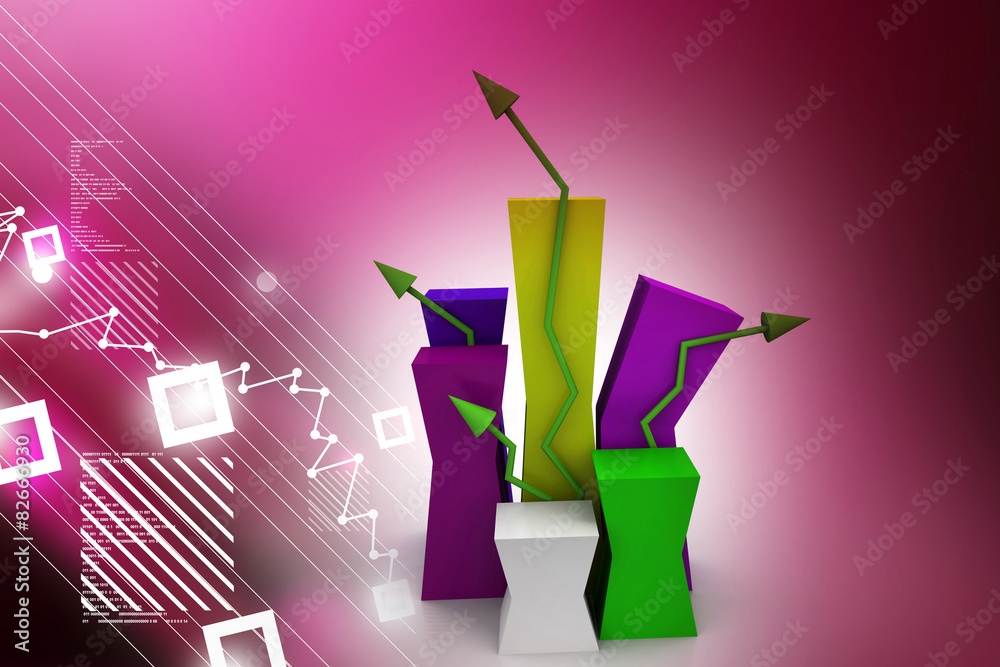 Fototapeta premium Growth graph