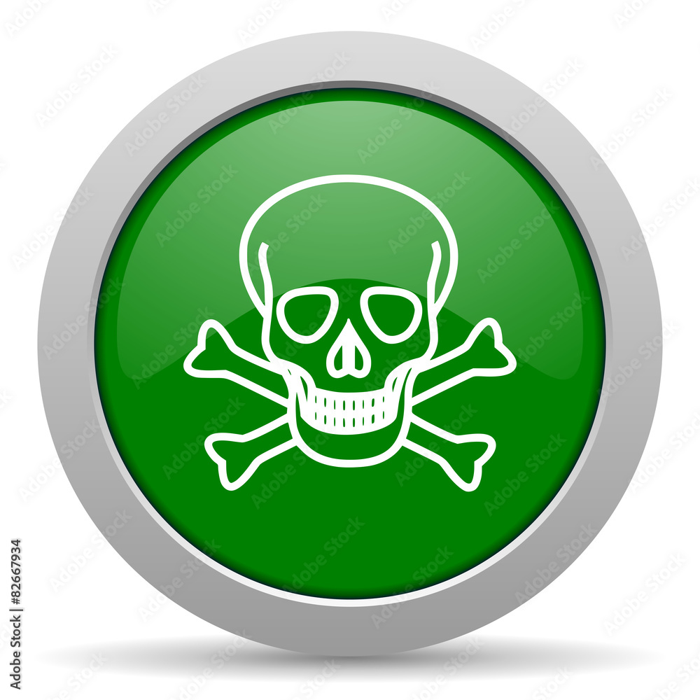 skull green glossy web icon skull green glossy web icon