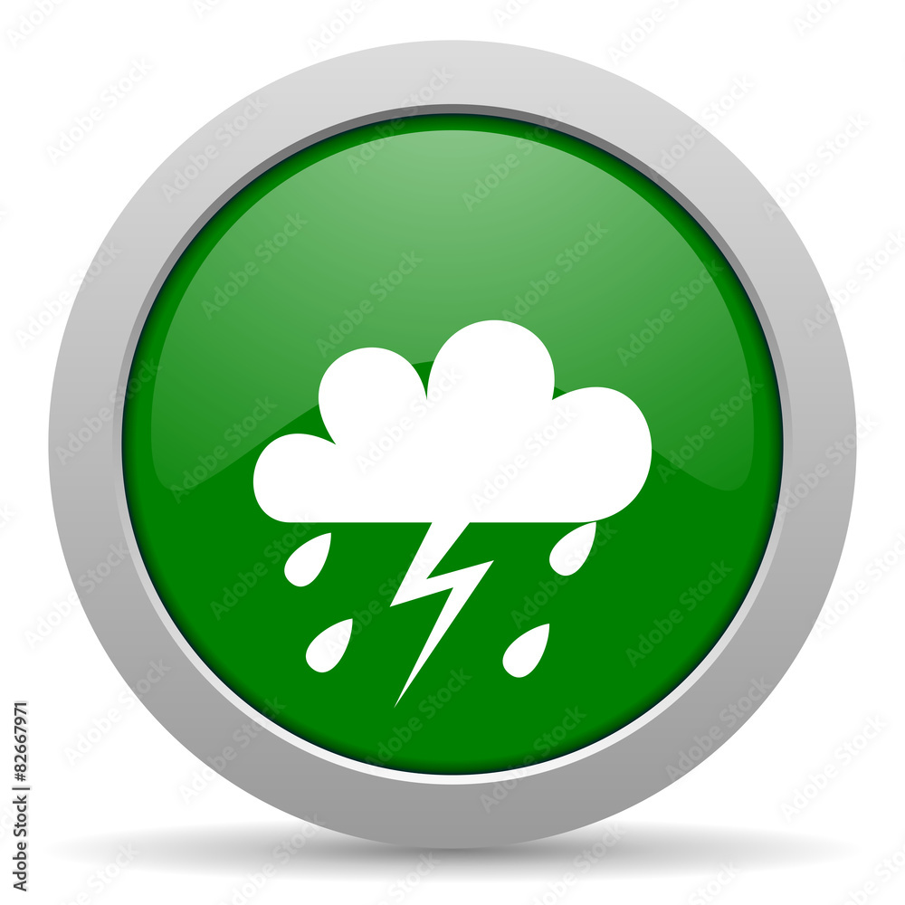 storm green glossy web icon storm green glossy web icon