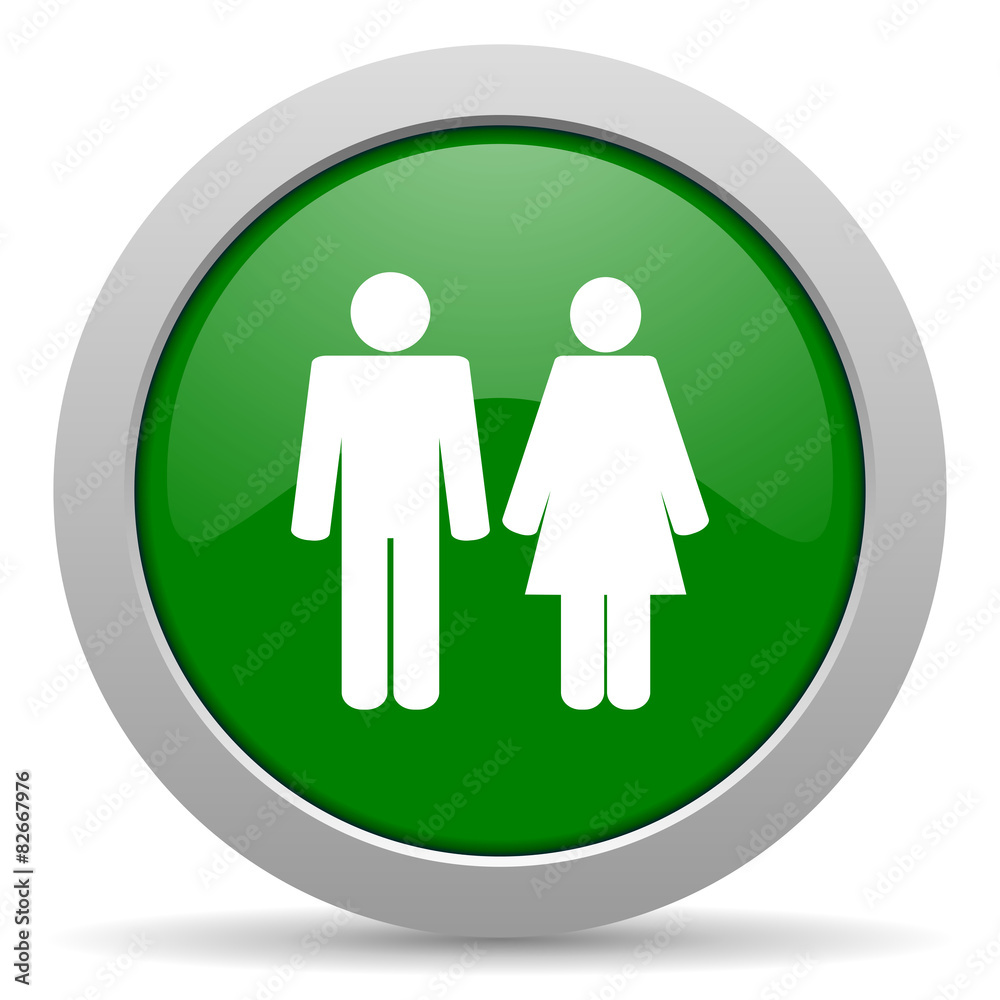 couple green glossy web icon couple green glossy web icon
