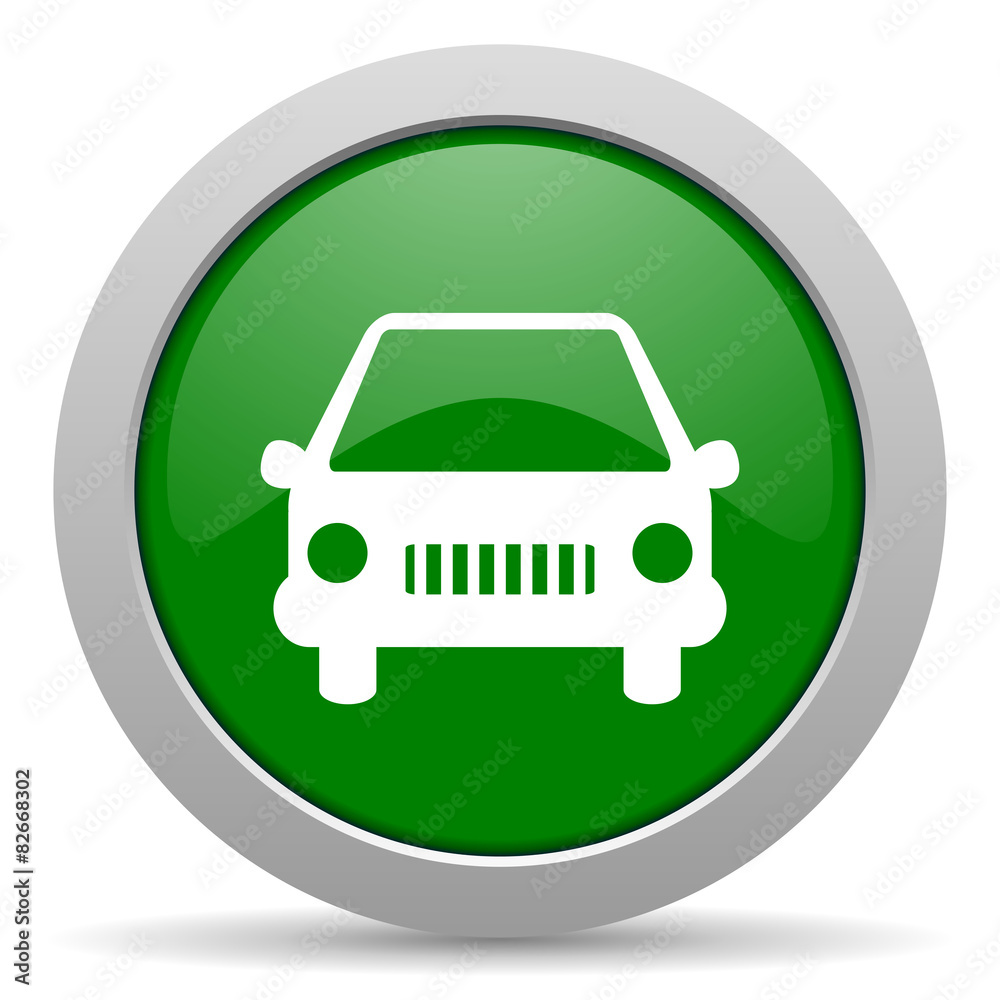 car green glossy web icon car green glossy web icon