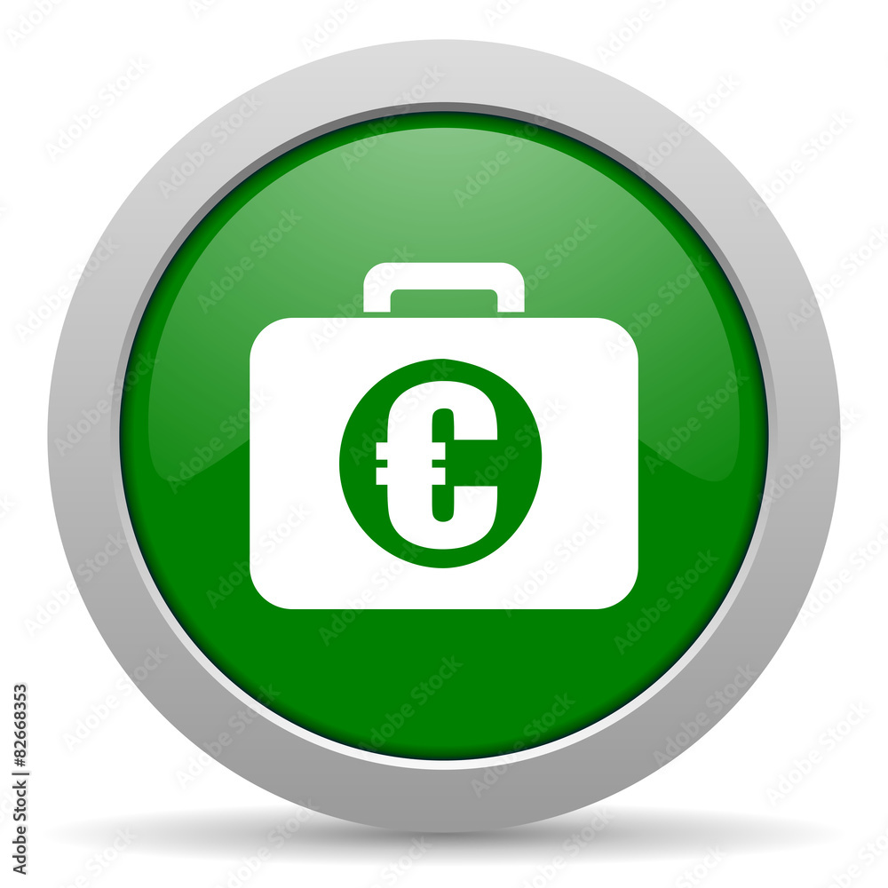 financial green glossy web icon financial green glossy web icon