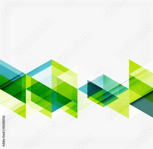 Abstract geometric background. Modern overlapping triangles