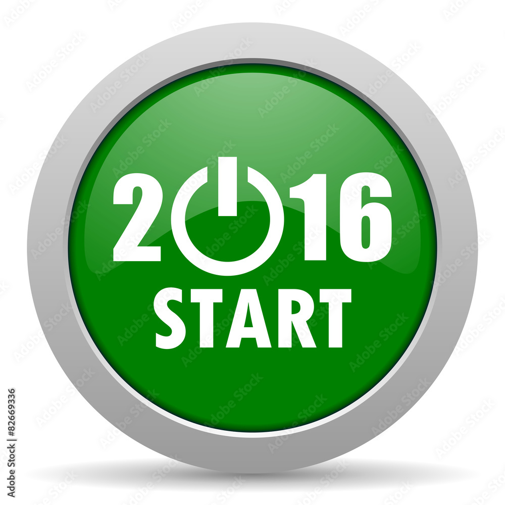 year 2016 green glossy web icon year 2016 green glossy web icon