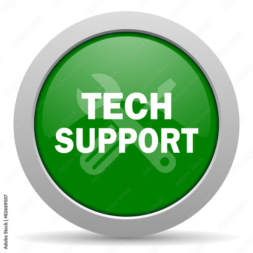 technical support green glossy web icon technical support green glossy web icon