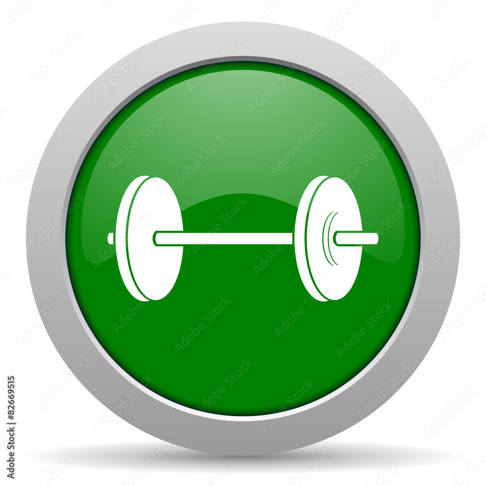 fitness green glossy web icon fitness green glossy web icon