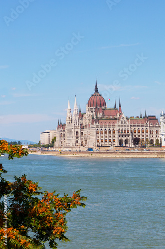 Hungarian parliament in Budapest, Hungary