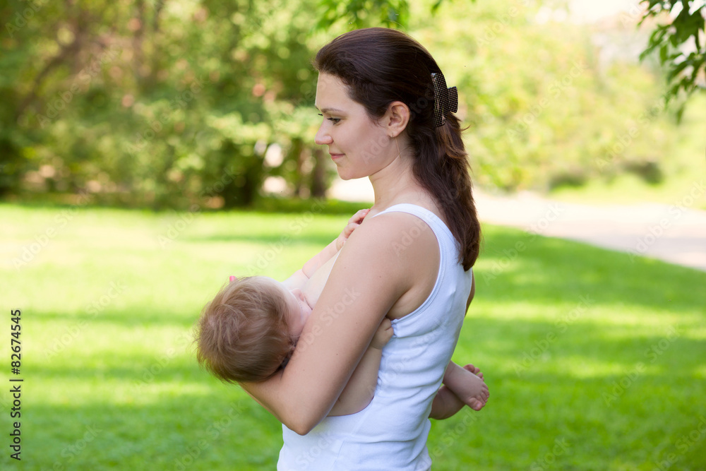 mother woman breastfeeding baby boy kid