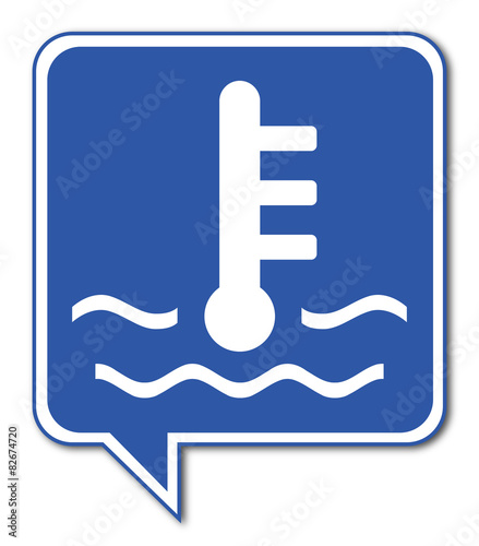 Logo température moteur.