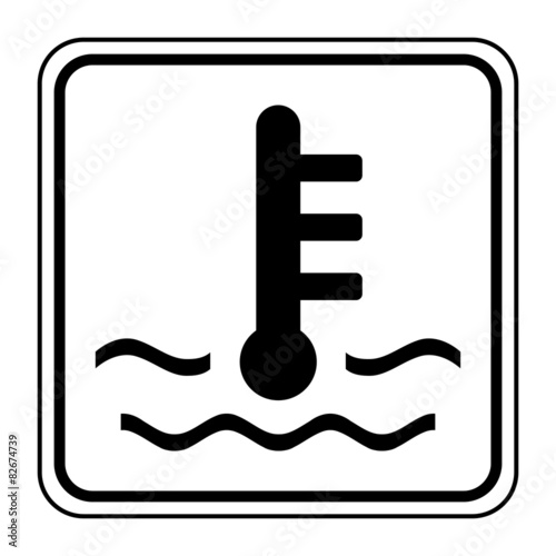 Logo température moteur.