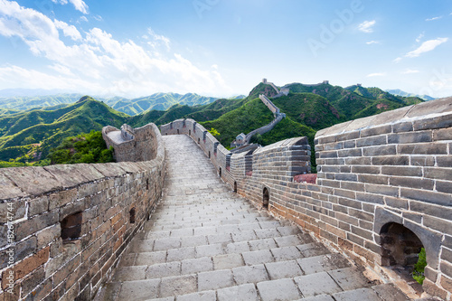 Photography great wall the landmark of china and  beijing