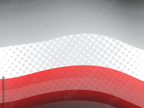 Abstract halftone blend red vawe