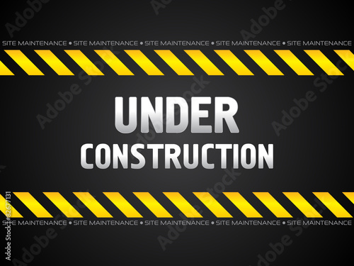 abstract black under construction background