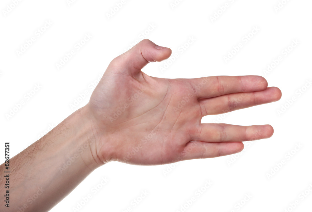 hand gesture isolated on white background hand gesture isolated on white background