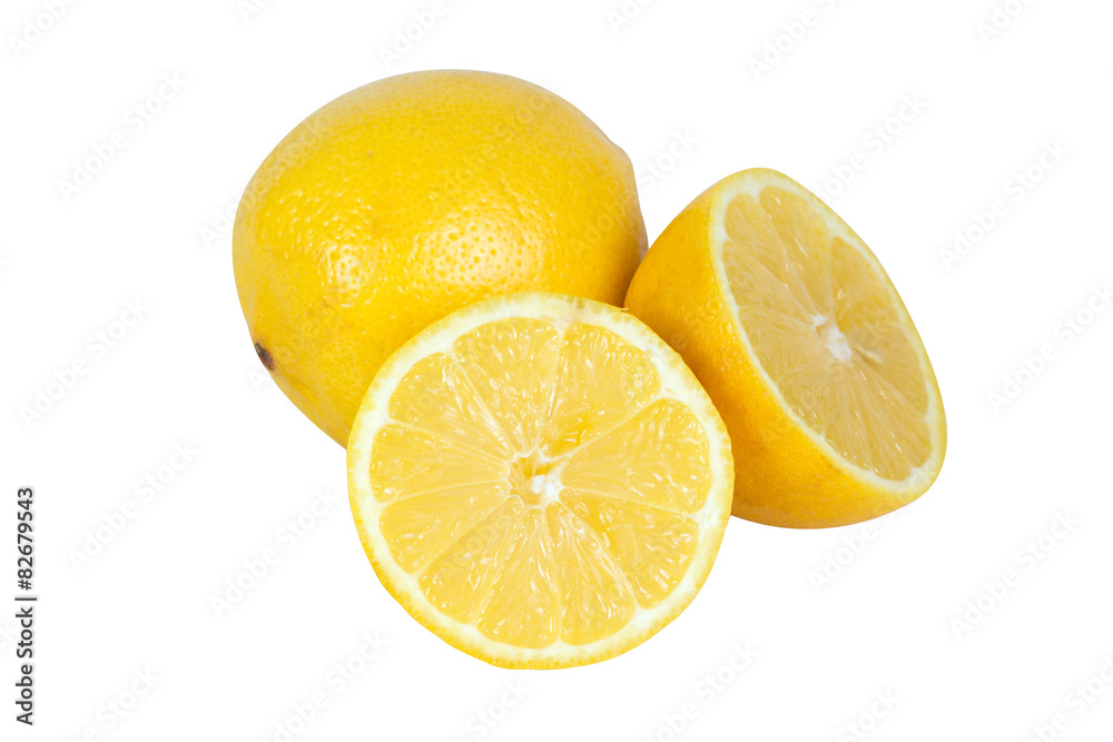 one and two halves lemons