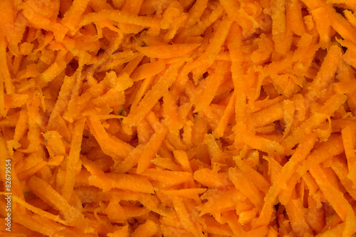 Grated carrots as a background