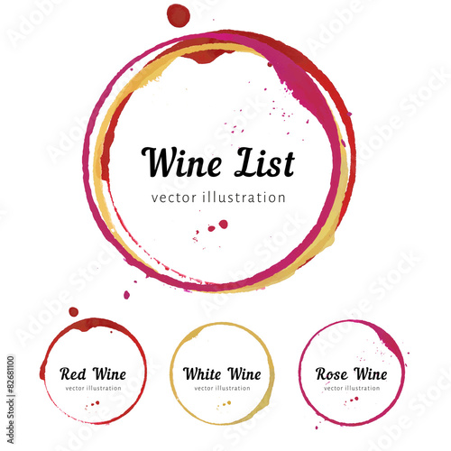 Wine stain circles