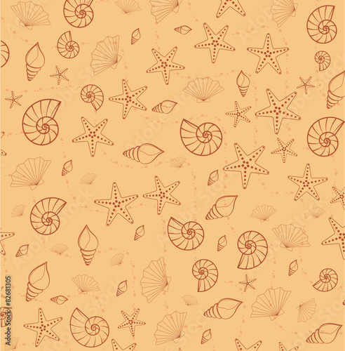 sea pattern texture from cockleshells