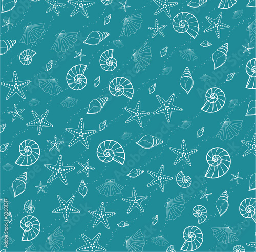sea pattern texture from cockleshells