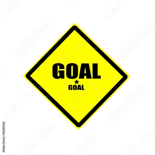 Wallpaper Mural GOAL black stamp text on yellow background Torontodigital.ca