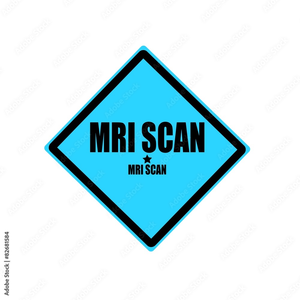 Mri scan black stamp text on blue background Mri scan black stamp text on blue background
