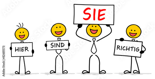 Strichmännchen - hier richtig