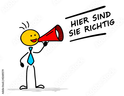 Strichmännchen - hier richtig