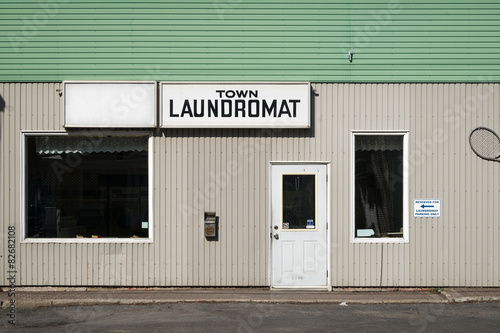 Laundromat Old, Run-Down Exterior © Derek R. Audette