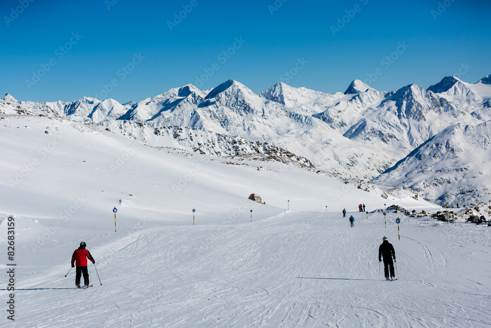 Easy ski slope
