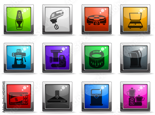 Kitchen Utensils Icon Set