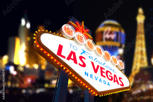 Welcome to Fabulous Las Vegas Neon Sign