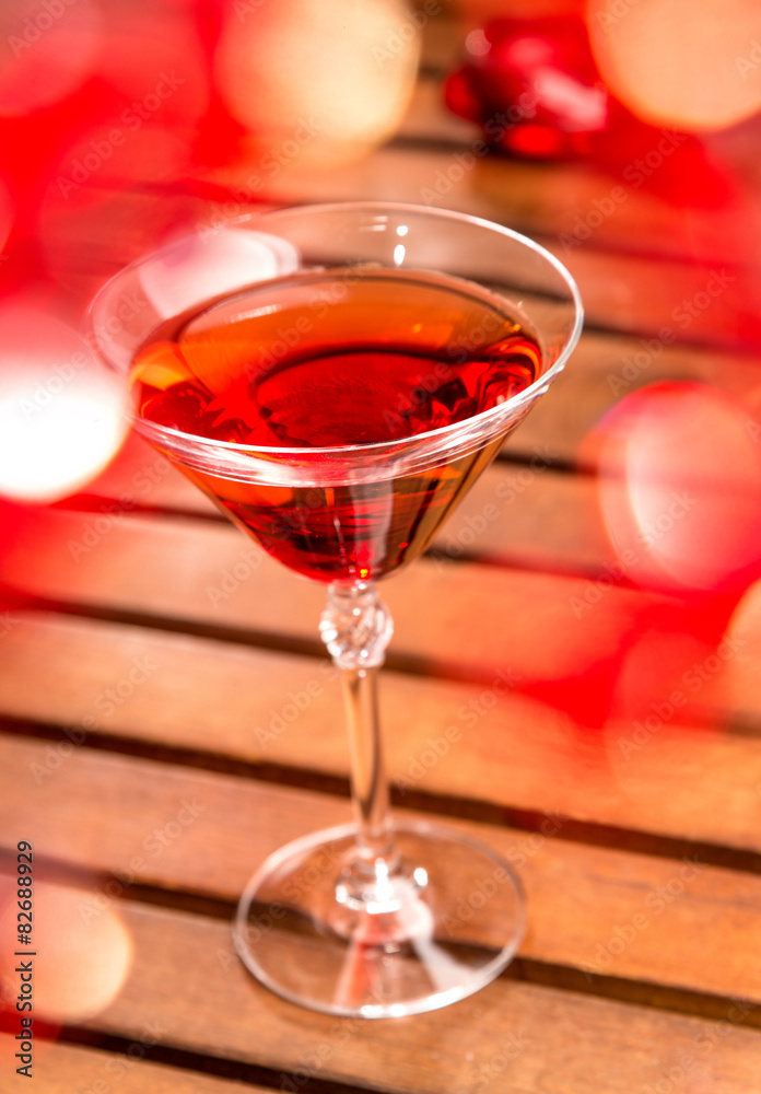 Red feminine cocktail