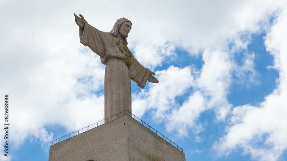 4K timelapse of Jesus Christ monument in Lisbon, Portugal 4K timelapse of Jesus Christ monument in Lisbon, Portugal
