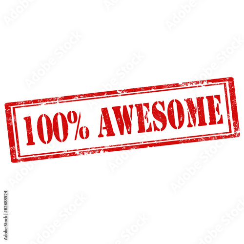 100% Awesome-stamp