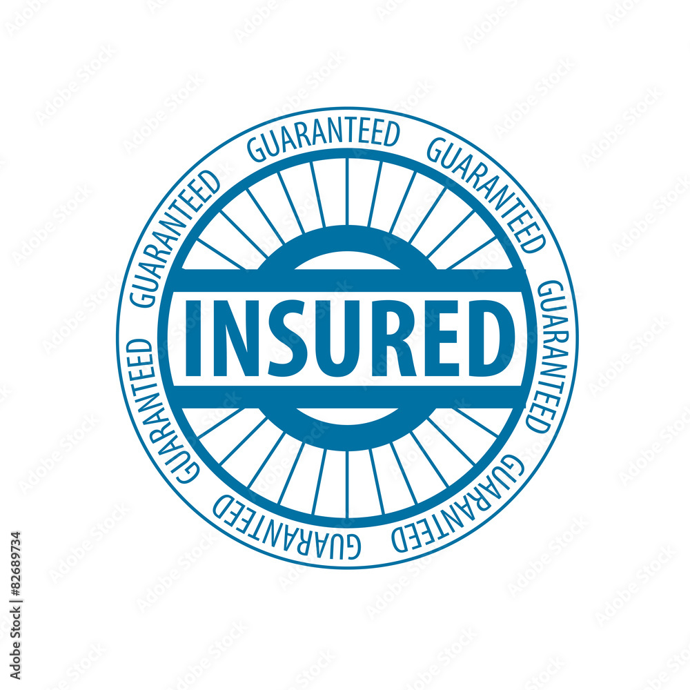 Fototapeta premium Abstract round vector logo for insurance