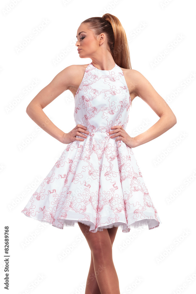 Beautiful blonde fashion woman posing Beautiful blonde fashion woman posing