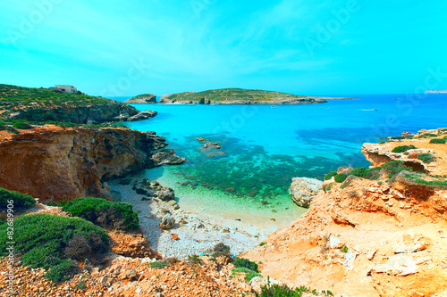 blue lagoon Comino island Malta Gozo photo
