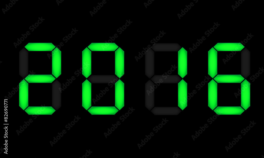 Anno 2016 display led verde Anno 2016 display led verde
