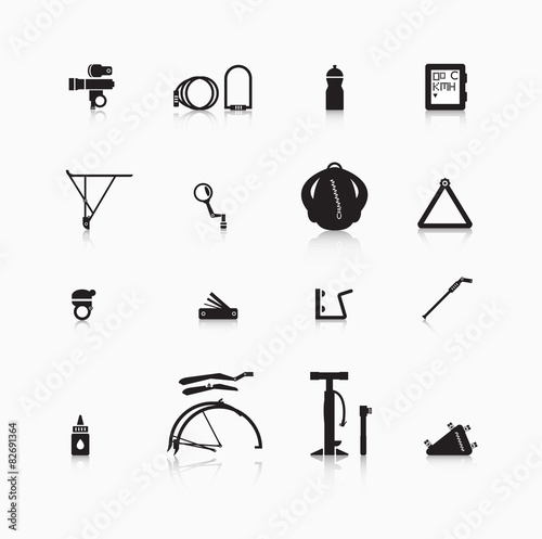Accessories for bicycle.