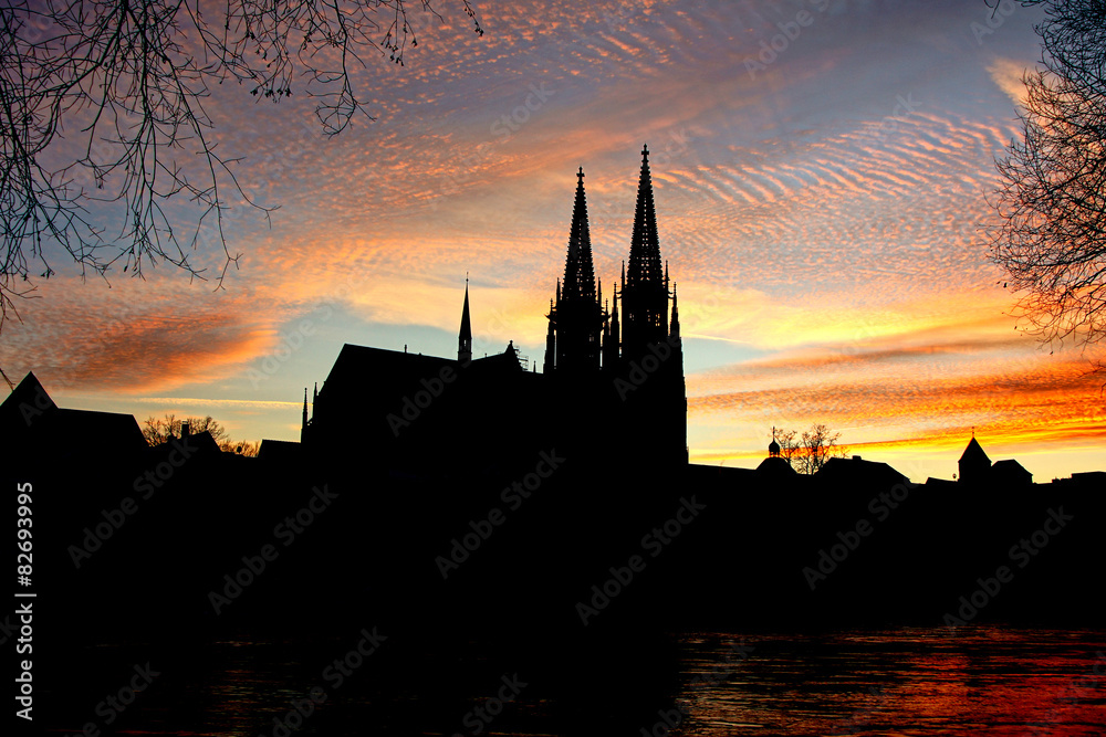 Regensburg Sonnenuntergang