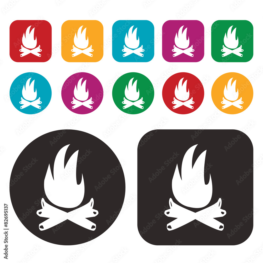 Fire vector icon Fire vector icon