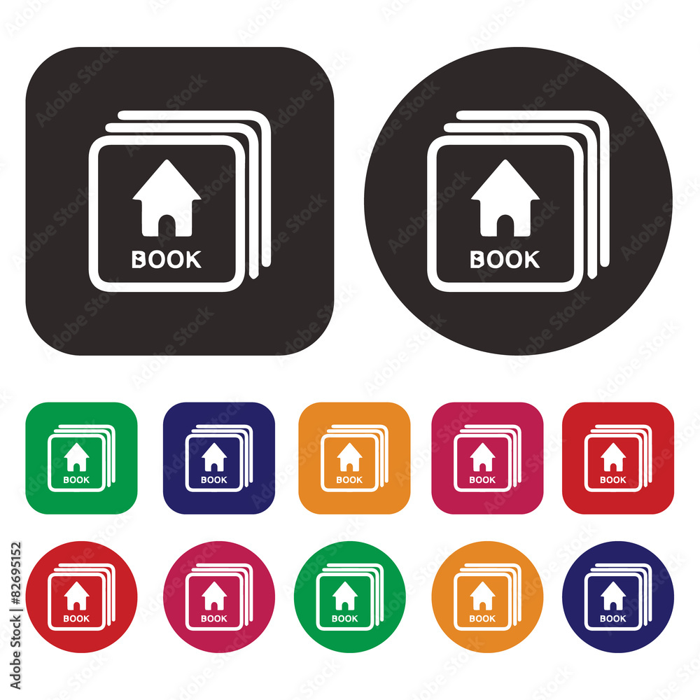 Book icon. Kids book Book icon. Kids book