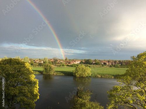 Rainbow over the river Trent