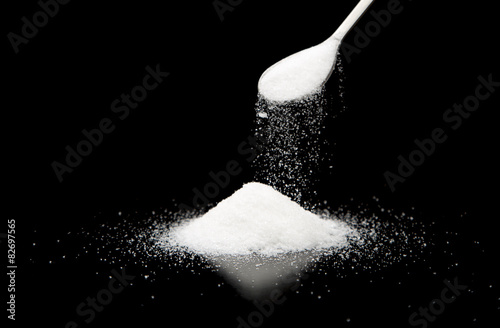 Refined Sugar with Spoon