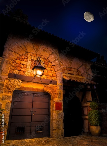 Slika na platnu Altos de Chavon at night