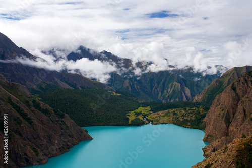 Phoksundo Lake in Dolpo, Nepal photo