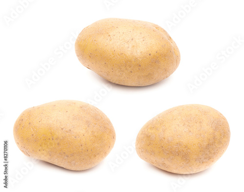 Brown potato isolated