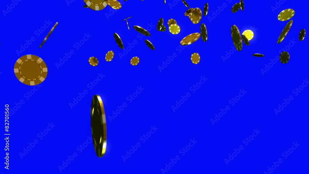 golden Casino chips chroma key golden Casino chips chroma key