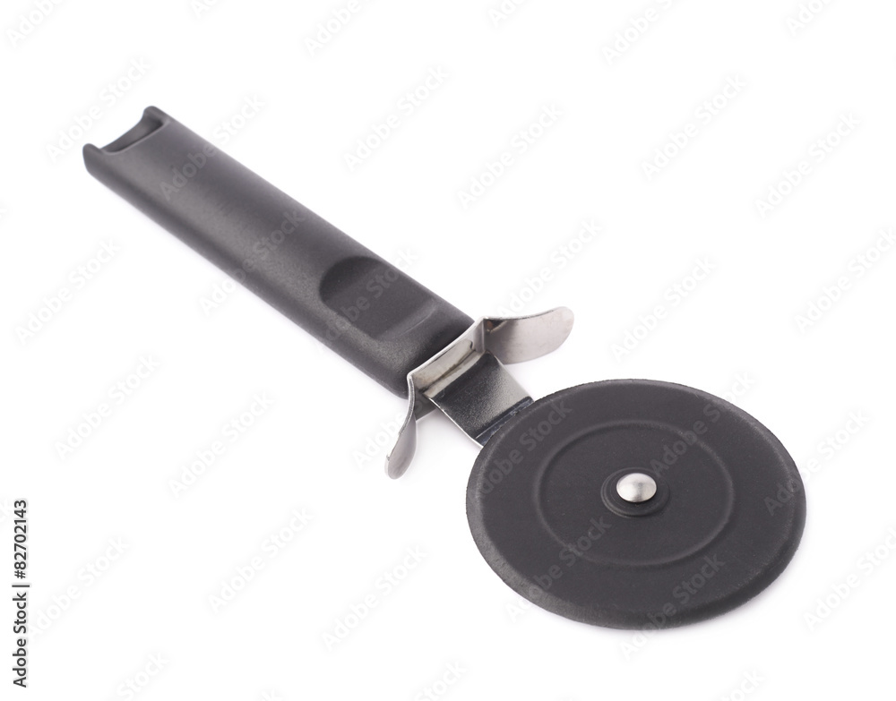 Ceramic pizza cutter wheel isolated