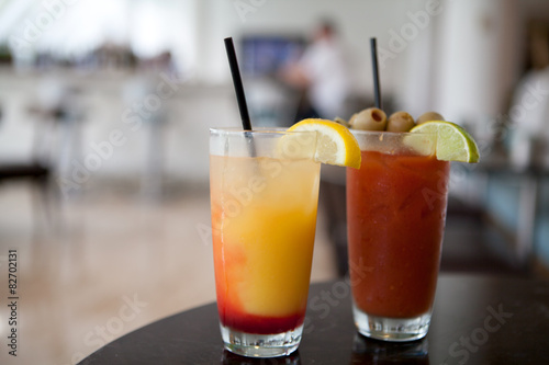 Cocktails in a Bar